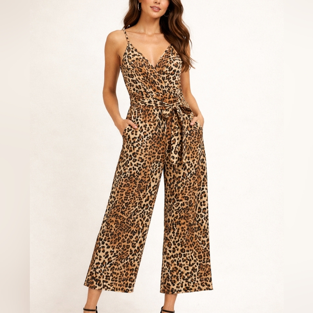 Guess Gray Leopard Print Dress